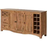 MASSIVMOEBEL24.DE MASSIVMOEBEL24 Sideboard Akazie 193x45x90 natur versiegelt NATURE OF SPIRIT #215