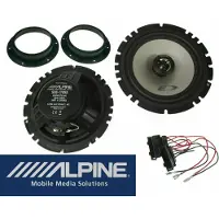 DSX Alpine passend für VW Bus T5 T6 ab 2003 2Wege Lautsprecher Boxen Set Tür Vorn 220W