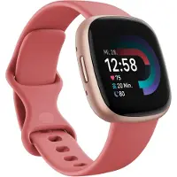Fitbit Versa 4 Smartwatch Damen Herren mit GPS Telefonfunktion Fitnessuhr 6 Tage Akkulaufzeit 40 Trainingsmodi kompatibel Android iOS