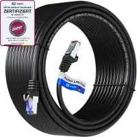 HB-DIGITAL Patch Kabel 30m CAT 6a für Außenbereich S/FTP PVC PE