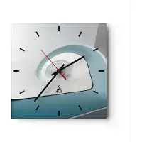 ARTTOR Wanduhr - Quadrat - Glasuhr - Dreidimensional Modern Spirale - 30x30cm - Schleichendes Uhrwerk - Lautlos - zum Aufhängen bereit - Dekoration Modern - Wanddekoration aus Glas - C3AC30x30-4693