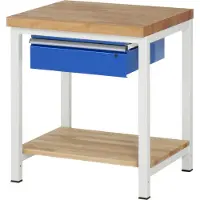 RAU Werkbank Modell 8001 mit Ablageboden BxTxH 750x900x840mm