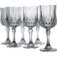 Creatable , 23222, Longchamp Eclat Transparent, Rotweinkelch 6-tlg, Glas