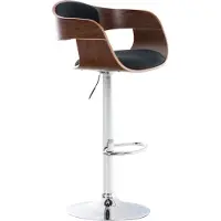 CLP Barhocker Kingston C Stoff walnuss/schwarz