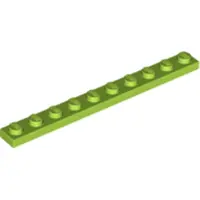 LEGO 1x10 Platten 4477 - 50 Stück Lime