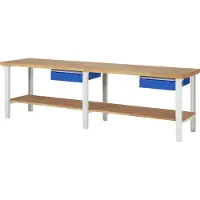 RAU Werkbank höhenverstellbar 7001A7, B3000xT700xH790-1140mm, 1x Schublade-TA