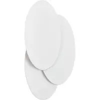 LINDBY LED-Wandleuchte Kolme, weiß, Kunststoff, 28 cm