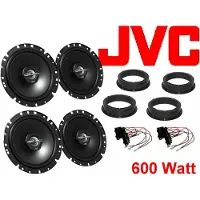 DSX passend für VW Golf 4 IV bis 2010 JVC Lautsprecher Set Tür Vorne Hinten komplett Einbauset 600 Watt