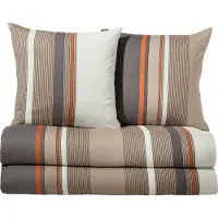 Erwin Müller Bettwäsche Sparpaket 4-teilig beige-grau 2x 155x200 cm + 2x 80x80 cm