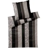 JOOP! Bettwäsche Paisley Stripes black Bettbezug einzeln 155x220 cm
