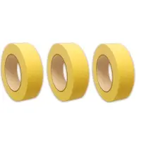 Vago-Tools 3 Rollen Malerkrepp 50mm x 50m Abdeckband Kreppband Kreppband Maler