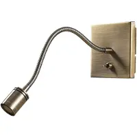 LINDBY Mayar Wandleuchte Brass - , Mayar, Bronze / Altmessing, für Schlafzimmer, Metall, Modern