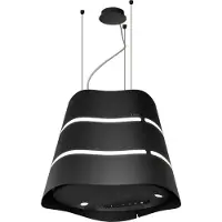 Elica Wave UX PRF0171193 Inselhaube 51 cm Schwarz Matt