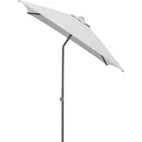 Kettler Easy Push Schirm 200x200 cm, UPF 50+, anthrazit matt/ hellgrau, Aluminium/Polyester mit PolyurethanBeschichtung