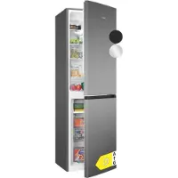 Bomann Kühlschrank mit Gefrierfach | | 181cm | No Frost | leise | Kühl Gefrierkombination | 247L Kühlgefrierkombi | KG 7360 inox