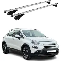 Menabo Dachträger Grundtäger für Fiat 500X 2014-2018 Pre-FL 75kg Alu Silber 2x