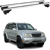 Omtec Dachträger Grundtäger für Suzuki Grand Vitara mk1 1998-2005 75kg Alu Grau 2x