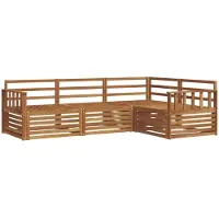 vidaXL Outdoor-Sofagarnitur 4 Stk. Natur Massivholz Akazie