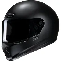 HJC V10 Matt Schwarz Semi Matt Schwarz Integralhelm Größe S