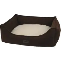 Nobby Komfortbett Kamba eckig braun, Maße: 100 x 80 x 25 cm