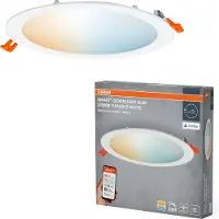 Osram SMART+ Matter Recess Slim, Einbaustrahler, 8 W, 6500 K, 550 lm, 220 - 240 V, Weiß