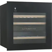 Wolkenstein EWTS85-36ED, Weinkühler mit Kompressor, Integriert, 36 Flasche(n), G, Innenbeleuchtung, Schwarz