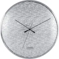 Karlsson - Wanduhr Disco - Silber - Ø40cm