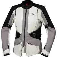 IXS Tourster-STX 1.0 wasserdichte Damen Motorrad Textiljacke, hellgrau, XL