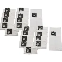 VHBW 20x Staubbeutel kompatibel mit Festool CT 22, CT 22 E, CTL 33, CTL 33 LE SG, CT 55, CTL 22, CTL 44 E-AS, CTM 22 Staubsauger - 40cm x 30cm Weiß