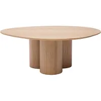 Miliboo - Design-Couchtisch aus hellem Holz B100 cm HOLLEN