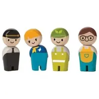 Plantoys Holzspielzeug Service-Besatzung