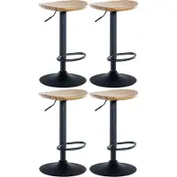 CLP 4er Set Barhocker Skelde natur