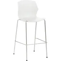 Mayer Barstuhl Sitzmöbel 1160 52 x 57 x 110 cm Stahl,Kunststoff weiß