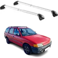 Aurilis Dachträger Grundtäger für Ford Escort Kombi 1993-2000 5 tür 100kg Alu Silber ABE