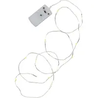 Best Season LED-Draht-Lichterkette "String" 12teilig LED w/w, 0,6m, Batterie, 726-46