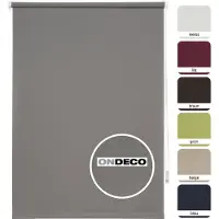Ondeco Tageslichtrollo Klemmträger ohne Bohren Farbe: Grau, Größe: 120x160 cm