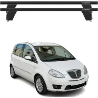 Omac Menabo Dachträger Grundtäger für Lancia Musa 2007-2012 75kg Alu Schwarz 2 tlg