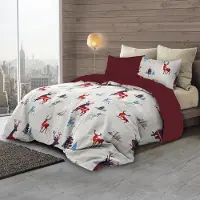 TRAUMSCHLAF Flanell Bettwäsche Alpino 155x220 cm + 80x80 cm
