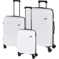CHECK.IN 3-tlg. Kofferset ORLANDO mit 4 Rollen - weiß