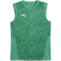 Puma teamCUP ärmelloses Trainingstrikot Herren grün silber Gr 3XL