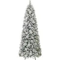 Northix Künstlicher Weihnachtsbaum, 210 cm, 200 LED-Lichter, Pop-Up-Design