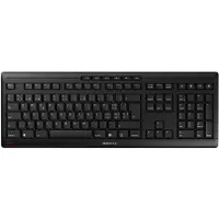Cherry Stream Wireless, Volle Größe (100%), Verkabelt & Kabellos, RF kabellos + USB, QWERTZ, Schwarz