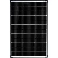 EnjoySolar enjoy solar Solarpanel monokristallines Solarmodul 100W 12V (schwarzer Rahmen), 182 mm Perc-Zellen, 0% MwSt.
