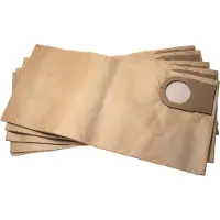 VHBW 5x Staubbeutel Ersatz für Metabo 6.31348, 631348000 für Staubsauger - 35,2cm x 32,7cm braun