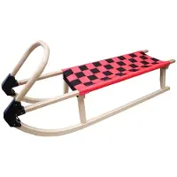 ACRA Holzschlitten 110 cm A2041 - rot