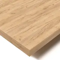 Pokar Tischplatte 2,5 cm Schreibtischplatte für Schreibtisch, Größe:140x70, Farbe:Golden Eichen Craft