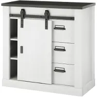 IMV Kommode Sherwood 51 Pinie weiß anthrazit mit soft-close 93 cm