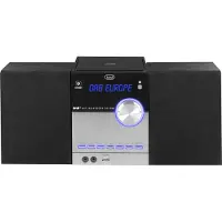 Trevi 0H10D800, Home-Audio-Minisystem, Schwarz, Silber, 1 Deck(s), Oben, DAB, DAB+, FM, PLL, LCD