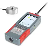Sauter Kraftmessgerät FS 2-50KRQ1, digital, externe Messzelle, Messbereich 50 kN, Ablesbarkeit 10 N, interner Speicher, USB, Akkubetrieb, in Koffer