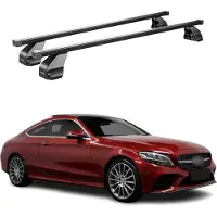 Menabo Dachträger für Mercedes C Klasse C205 Coupe 2016-2023 75kg Stahl Schwarz